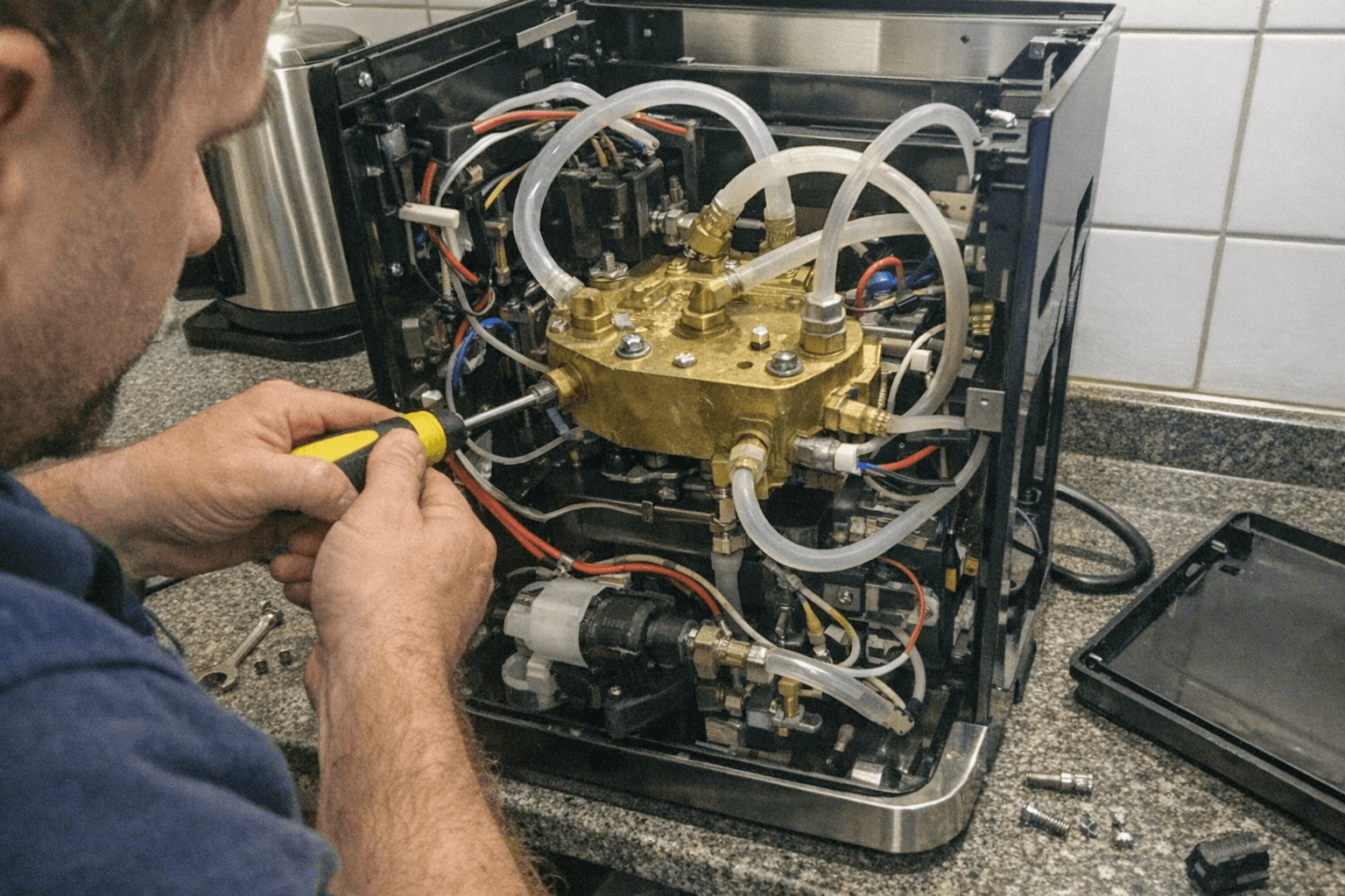 Reparatur und Wartung von hochwertigen Kaffeemaschinen